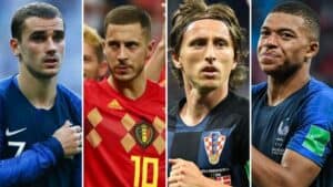 Danh sách cầu thủ xuất sắc nhất World Cup 2018